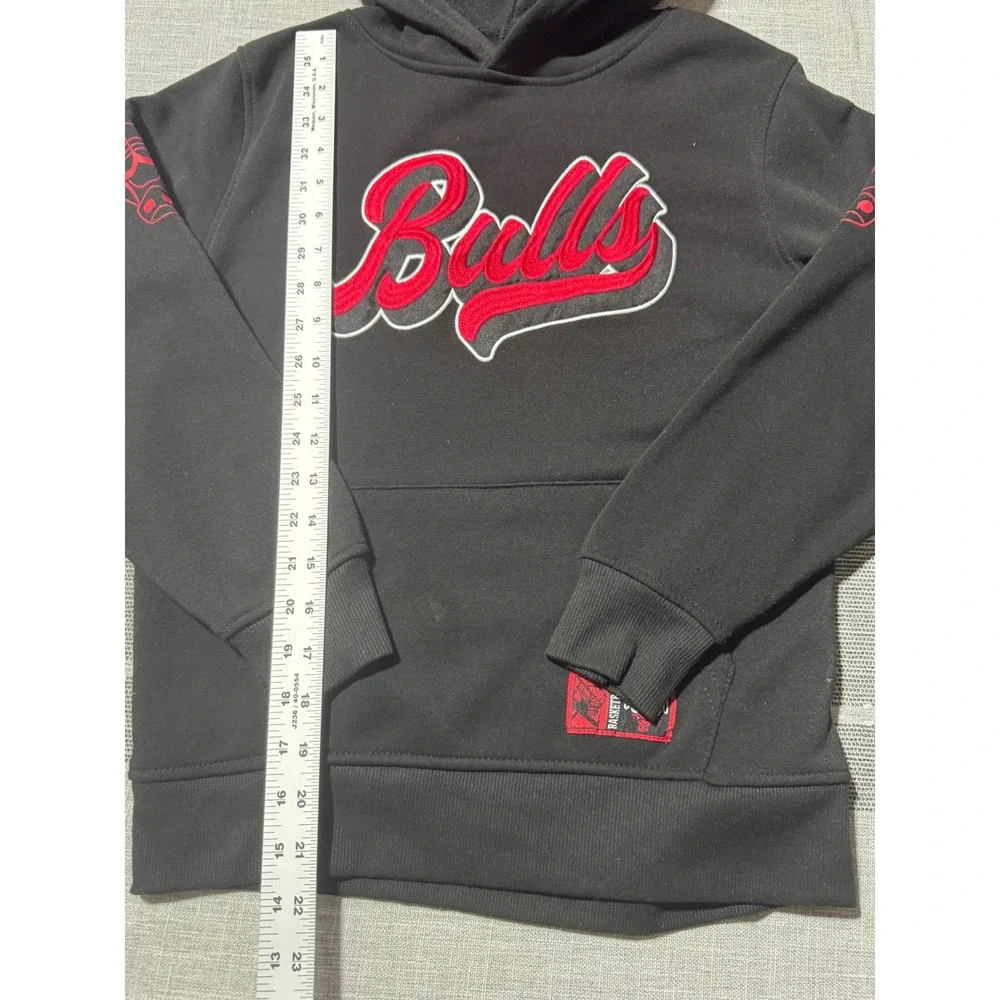 Kids Chicago Bulls NBA‎ Basketball Hoodie Sweatshirt Size 10-12 Black Red
